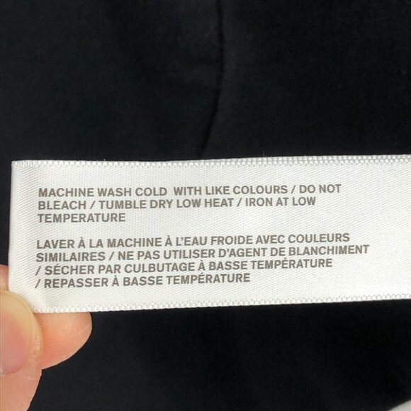 Fig chalet Black Blazer style Cardigan w/2 buttons pronounced lapels + pockets S - Picture 9 of 13